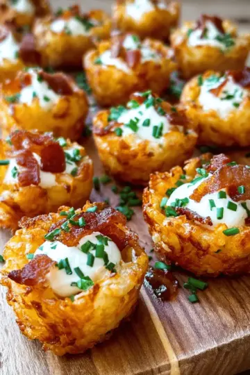 Tater Tot Appetizer Cups