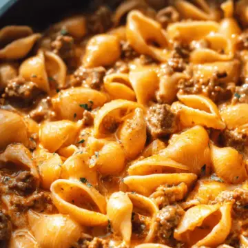 Creamy Beef and Shells