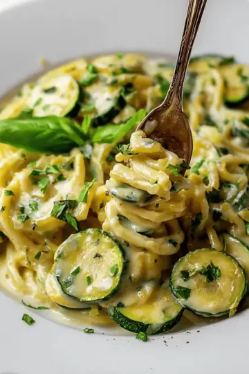 Easy Creamy Zucchini Pasta Sauce