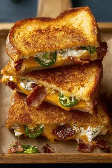 Roasted Jalapeno Popper Grilled Cheese