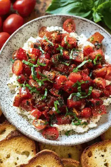 Easy Boursin Bruschetta Dip