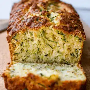 Cheesy Zucchini Bread (No Yeast)