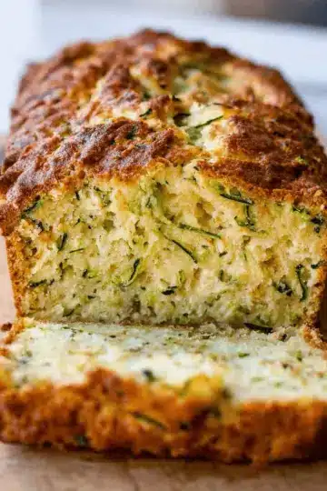 Cheesy Zucchini Bread (No Yeast)