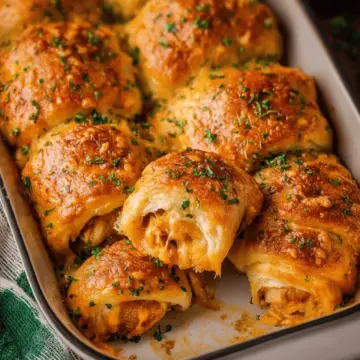 Cheesy Chicken Crescent Rolls
