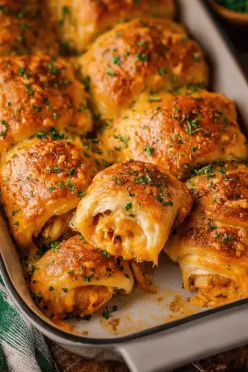 Cheesy Chicken Crescent Rolls