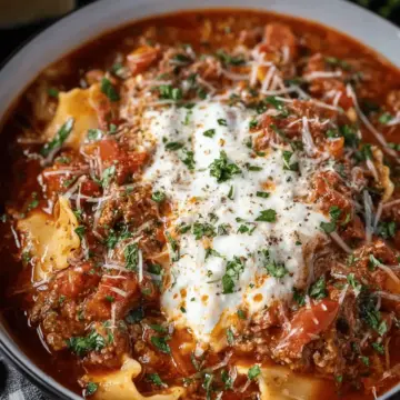 Crock pot Lasagna Soup Recipe