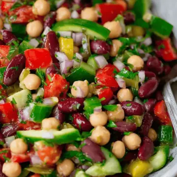 Mediterranean Three Bean Salad