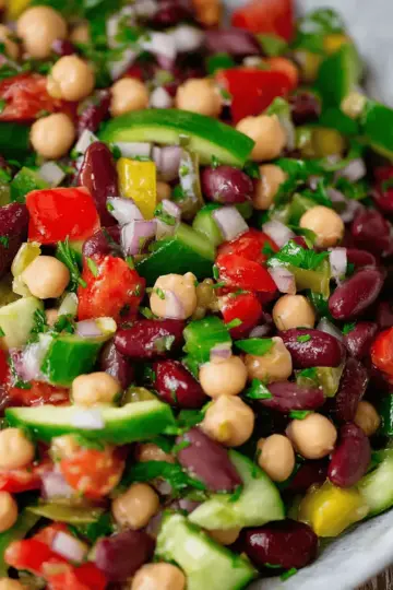 Mediterranean Three Bean Salad