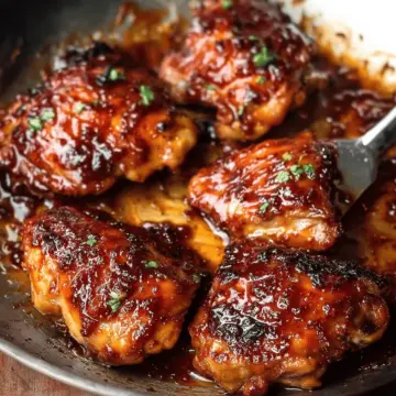Sweet and Spicy Glazed Chicken Thighs