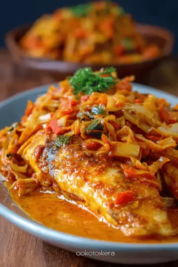 Tilapia in Roasted Pepper Sauce