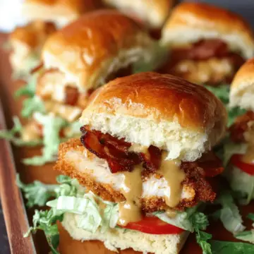 Honey Mustard BLT Chicken Sliders