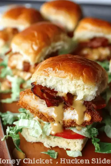 Honey Mustard BLT Chicken Sliders