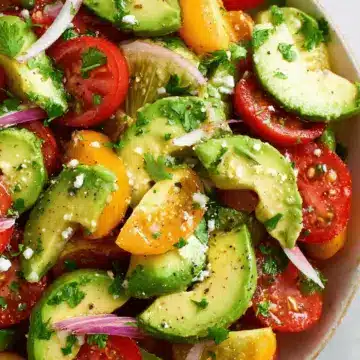 Cucumber Tomato Avocado Salad