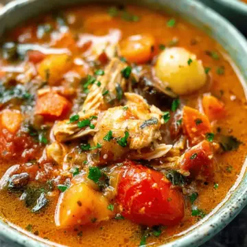 Slow Cooker Tuscan Chicken Stew