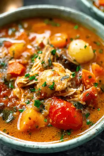 Slow Cooker Tuscan Chicken Stew