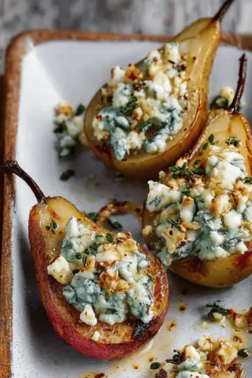 Blue Cheese Stuffed Pears