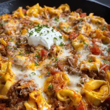 Cheesy Beef Enchilada Tortellini