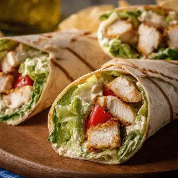 Chicken Caesar Salad Wraps