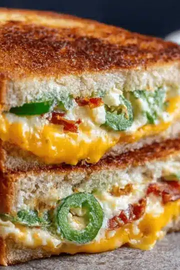 Roasted Jalapeno Popper Grilled Cheese