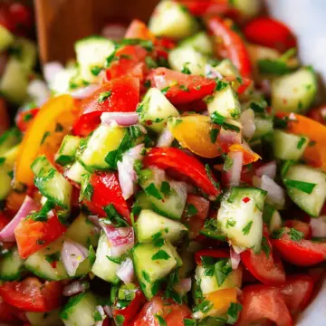 Chopped Cucumber Tomato Salad