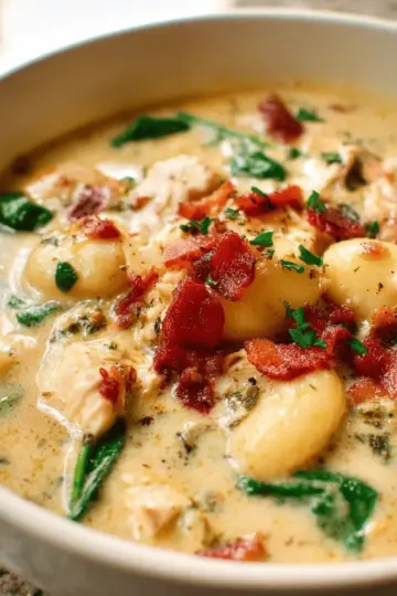 Chicken Bacon Gnocchi Soup