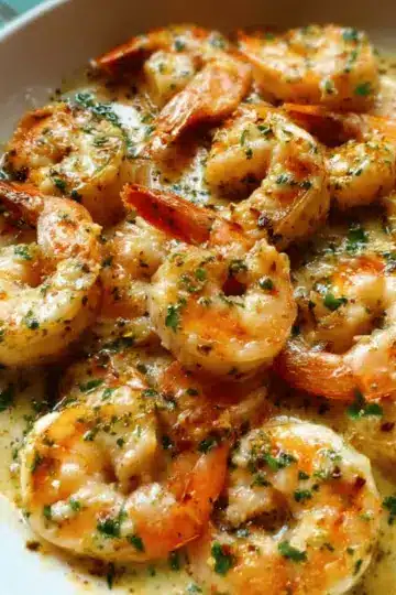 Creamy Garlic Prawns (Shrimp)