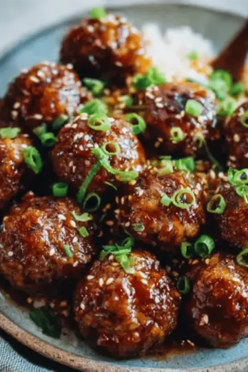 Easy Mongolian Meatballs