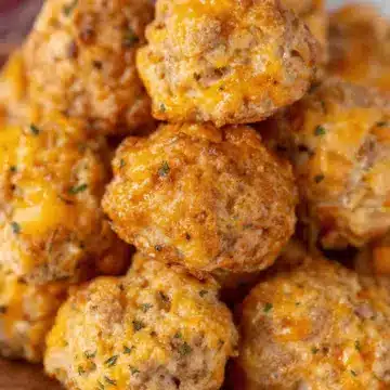 Cheddar Bay Sausage Balls (Only 4 Ingredients)