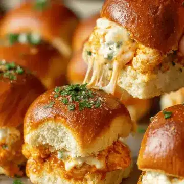Sheet Pan Buffalo Chicken Sliders