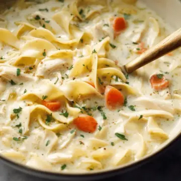 Easy Creamy Chicken Noodle Soup