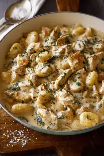 Creamy Garlic Chicken Gnocchi