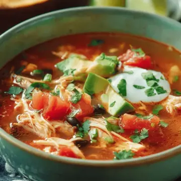 Slow Cooker Chicken Tortilla Soup