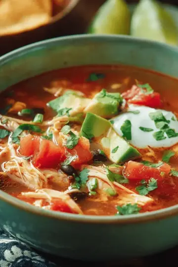 Slow Cooker Chicken Tortilla Soup
