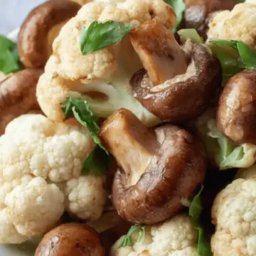 Cauliflower and Mushrooms