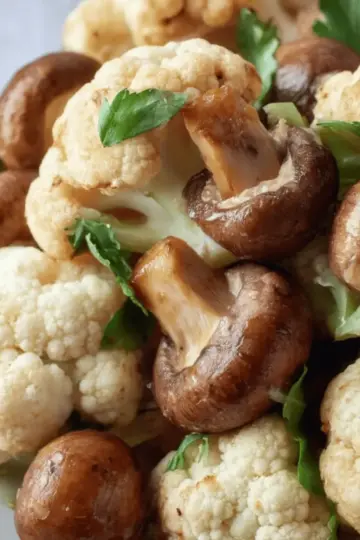 Cauliflower and Mushrooms