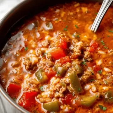 Easy Stuffed Pepper Soup
