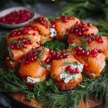 Christmas Salmon Bruschetta Wreath | An Elegant Holiday Appetizer