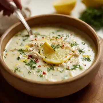Greek Lemon Chicken Soup (Avgolemono Soup)