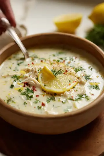 Greek Lemon Chicken Soup (Avgolemono Soup)