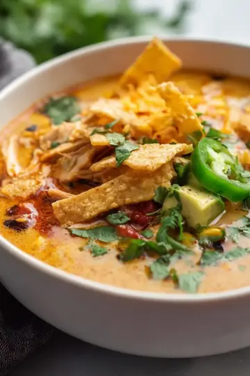 Creamy Chicken Tortilla Soup
