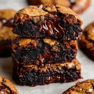 The BEST Fudgy Chewy Brookies