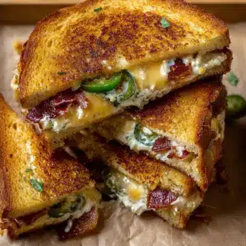 Roasted Jalapeno Popper Grilled Cheese
