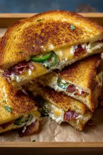 Roasted Jalapeno Popper Grilled Cheese