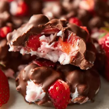 Chocolate Strawberry Yogurt Clusters (Viral Recipe!)