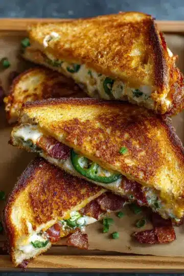 Roasted Jalapeno Popper Grilled Cheese