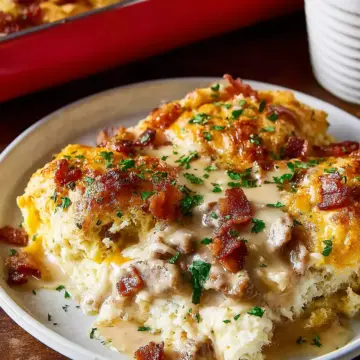 Biscuits and Gravy Casserole