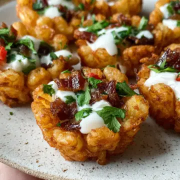 Loaded Tater Tot Cups