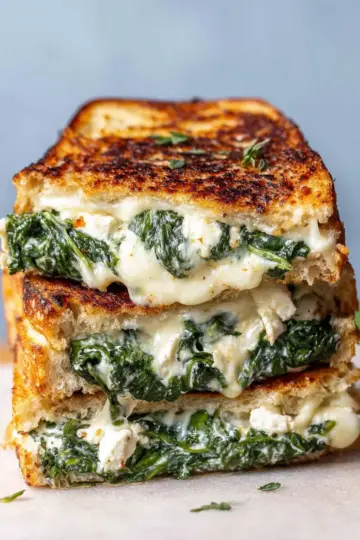 Spinach and Feta Grilled Cheese