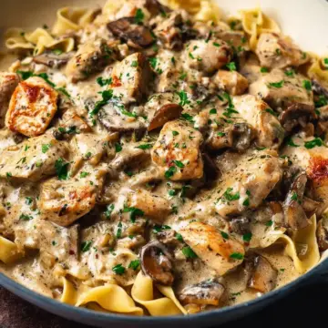 Creamy Chicken Stroganoff