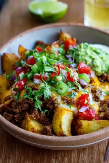 Loaded Potato Taco Bowl